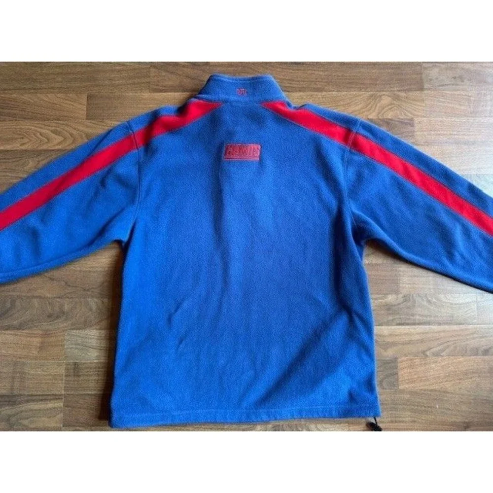 New York Giants 1/4 Zip Fleece Pullover Sweatshirt Shirt NFL Team Apparel XL XXL